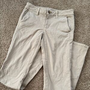 American Eagle Outfitters Khaki Super Stretch Pants - Skinny